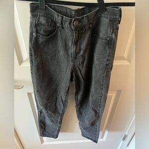 American Eagle Gray Mom Jeans 00XS